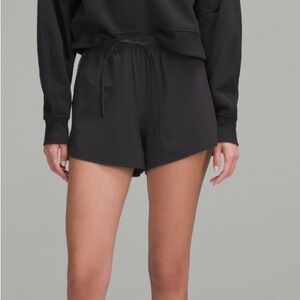 lululemon athletica Black Court Rival High Rise Short